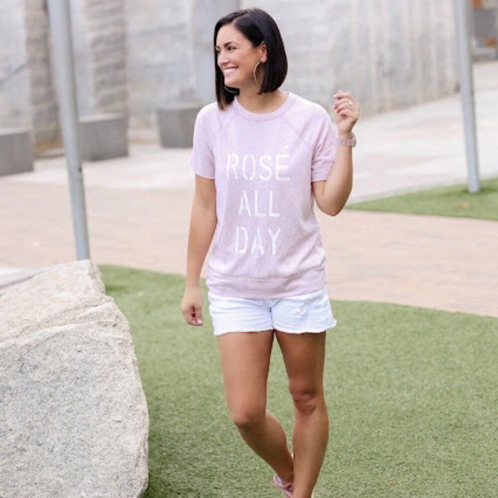 GRAYSON Threads Rose All Day Pink short sleeve top M